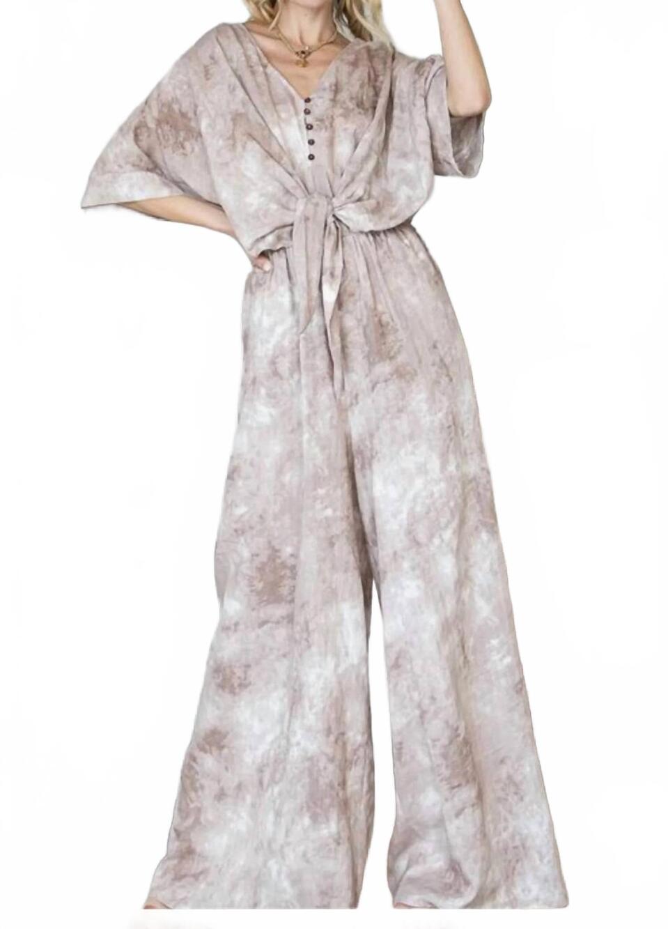 NEW BUCKETLIST carter jumpsuit in mocha